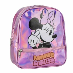 Casual Backpack Minnie Mouse Pink 23 x 23 x 8 cm