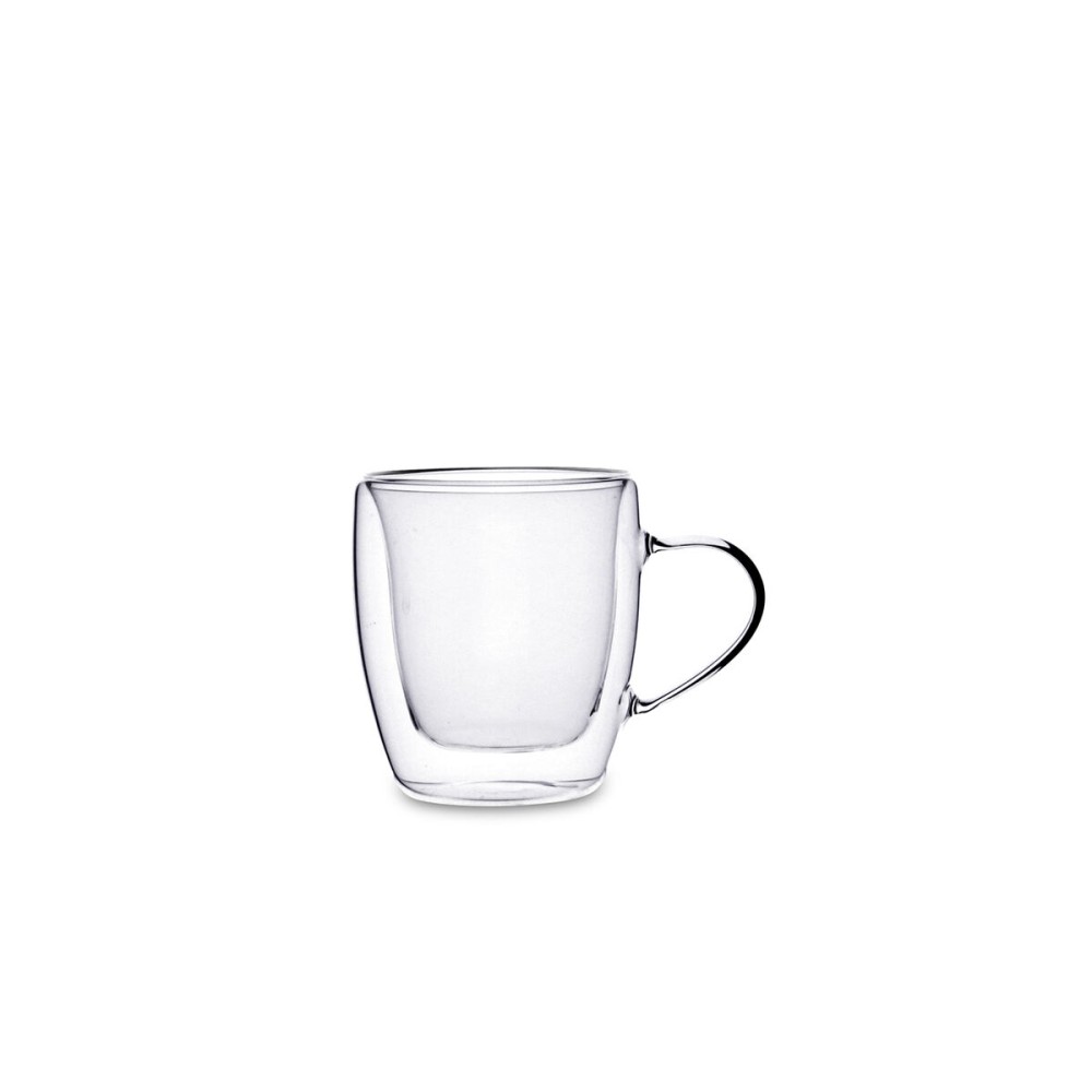 Tasse Kaffee und Tee Quid Serenia Durchsichtig Glas 80 ml (6 Stück)
