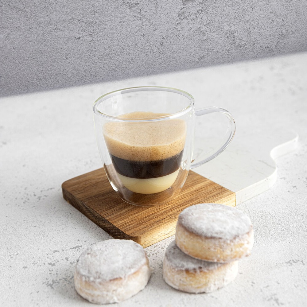 Tasse Kaffee und Tee Quid Serenia Durchsichtig Glas 150 ml (6 Stück)