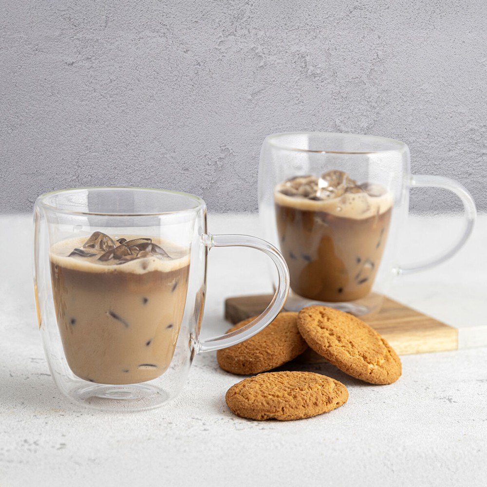 Tasse Kaffee und Tee Quid Serenia Durchsichtig Glas 300 ml (6 Stück)