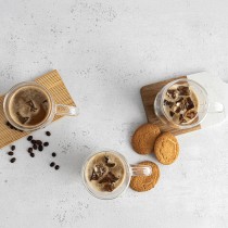 Tasse Kaffee und Tee Quid Serenia Durchsichtig Glas 300 ml (6 Stück)