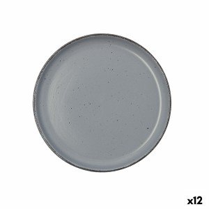 Dessertteller Quid Duna Grau aus Keramik 20 x 2,5 cm (12 Stück)