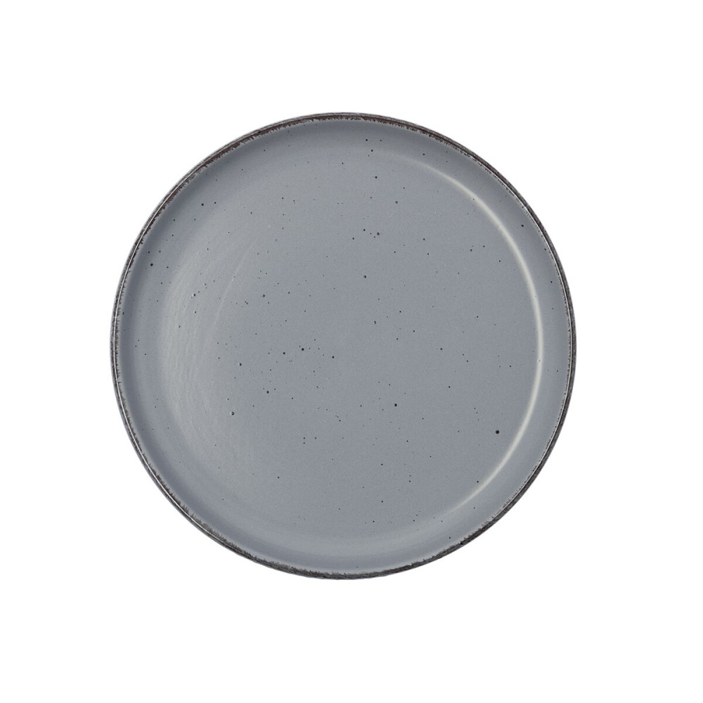 Dessert dish Quid Duna Grey Ceramic 20 x 2,5 cm (12 Units)