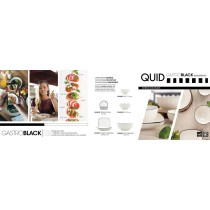 Bol pour Apéritifs Quid Gastro Black Blanc Noir Céramique (12 Unités)