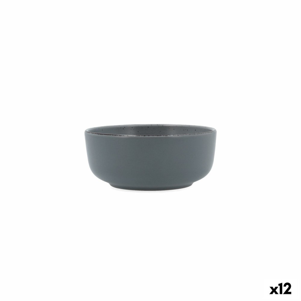 Snack Bowl Quid Duna Grey Ceramic 15 x 15 cm (12 Units)