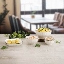Schüssel für Vorspeisen Quid Gastro Black Weiß Schwarz aus Keramik (6 Stück)