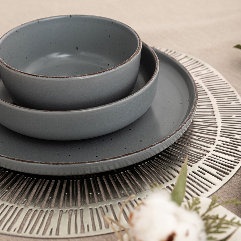 Snack Bowl Quid Duna Grey Ceramic 15 x 15 cm (12 Units)