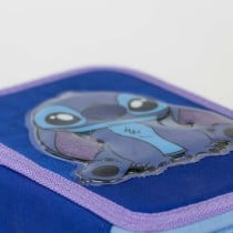 Pochette crayons Stitch Bleu 12,5 x 19,5 x 4,5 cm