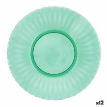 Assiette plate Quid Iris Vert Plastique Ø 26 cm (12 Unités)