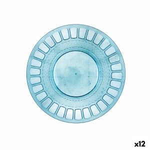 Flacher Teller Quid Gaia türkis Kunststoff Ø 19 cm (12 Stück)