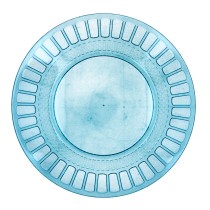 Flacher Teller Quid Gaia türkis Kunststoff Ø 26 cm (12 Stück)