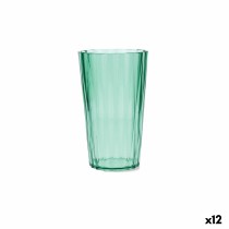 Verre d'eau Quid Iris Vert Plastique 600 ml (12 Unités)