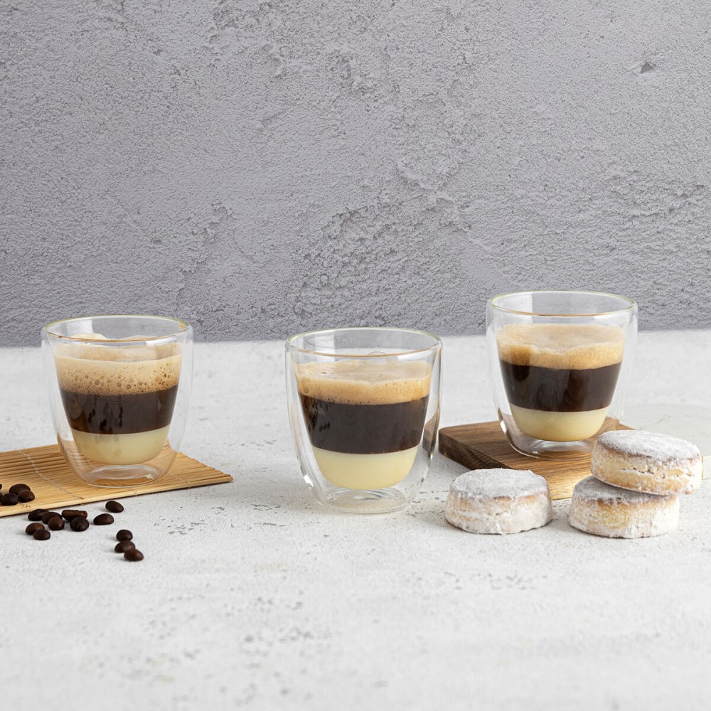 Trinkglas Quid Serenia Durchsichtig Glas 200 ml Capuccino (6 Stück)