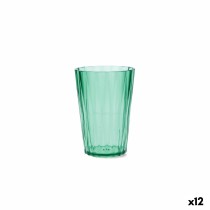 Verre d'eau Quid Iris Vert Plastique 400 ml (12 Unités)