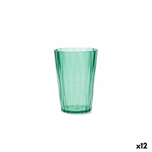Verre d'eau Quid Iris Vert Plastique 400 ml (12 Unités)