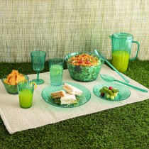 Verre d'eau Quid Iris Vert Plastique 400 ml (12 Unités)