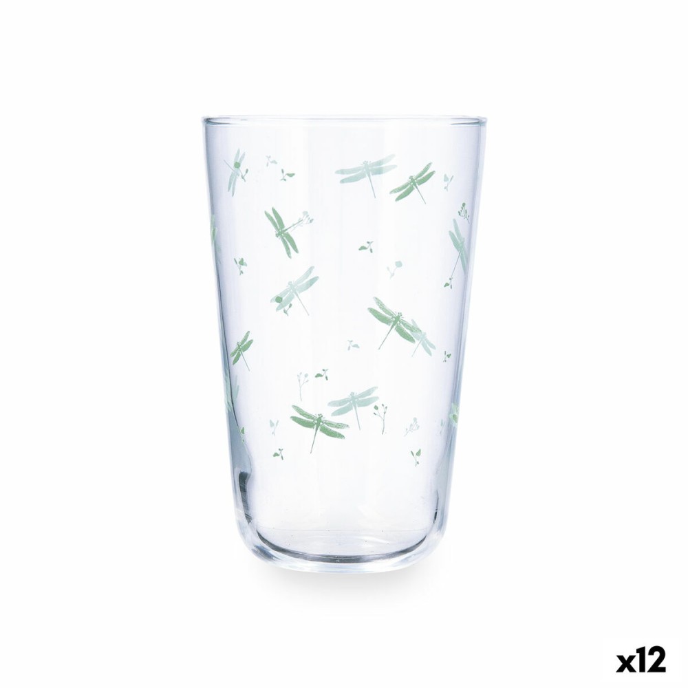 Wasserglas Quid Velvet grün Glas 400 ml (12 Stück)