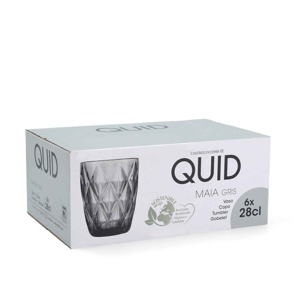Glass Quid Maia Blue Glass 280 ml (6 Units)