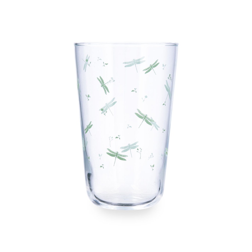 Glass for water Quid Velvet Green Glass 400 ml (12 Units)