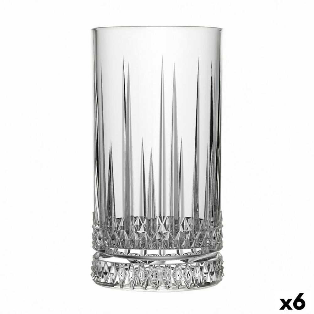 Verre Quid Style Transparent verre Rayures 460 ml (6 Unités)