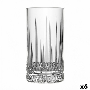 Trinkglas Quid Style Durchsichtig Glas Streifen 460 ml (6 Stück)