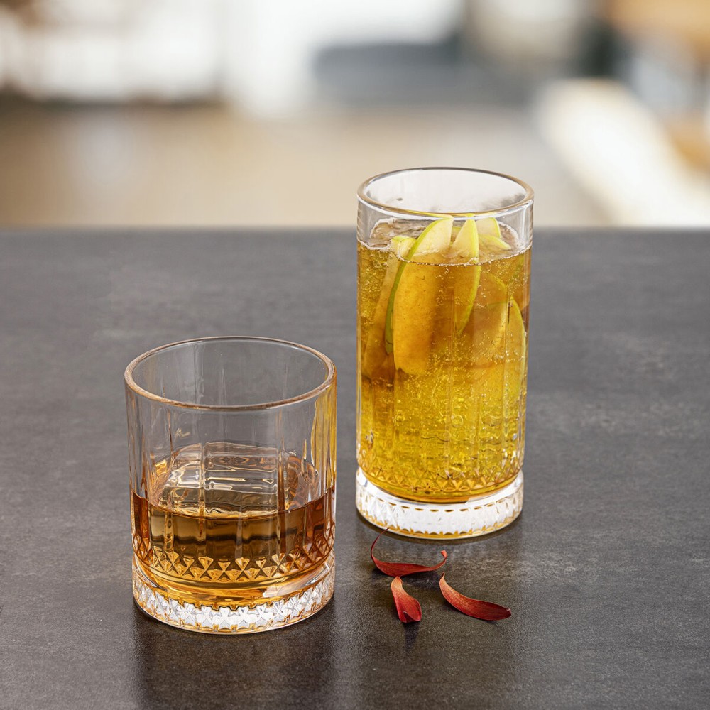 Trinkglas Quid Style Durchsichtig Glas Streifen 460 ml (6 Stück)