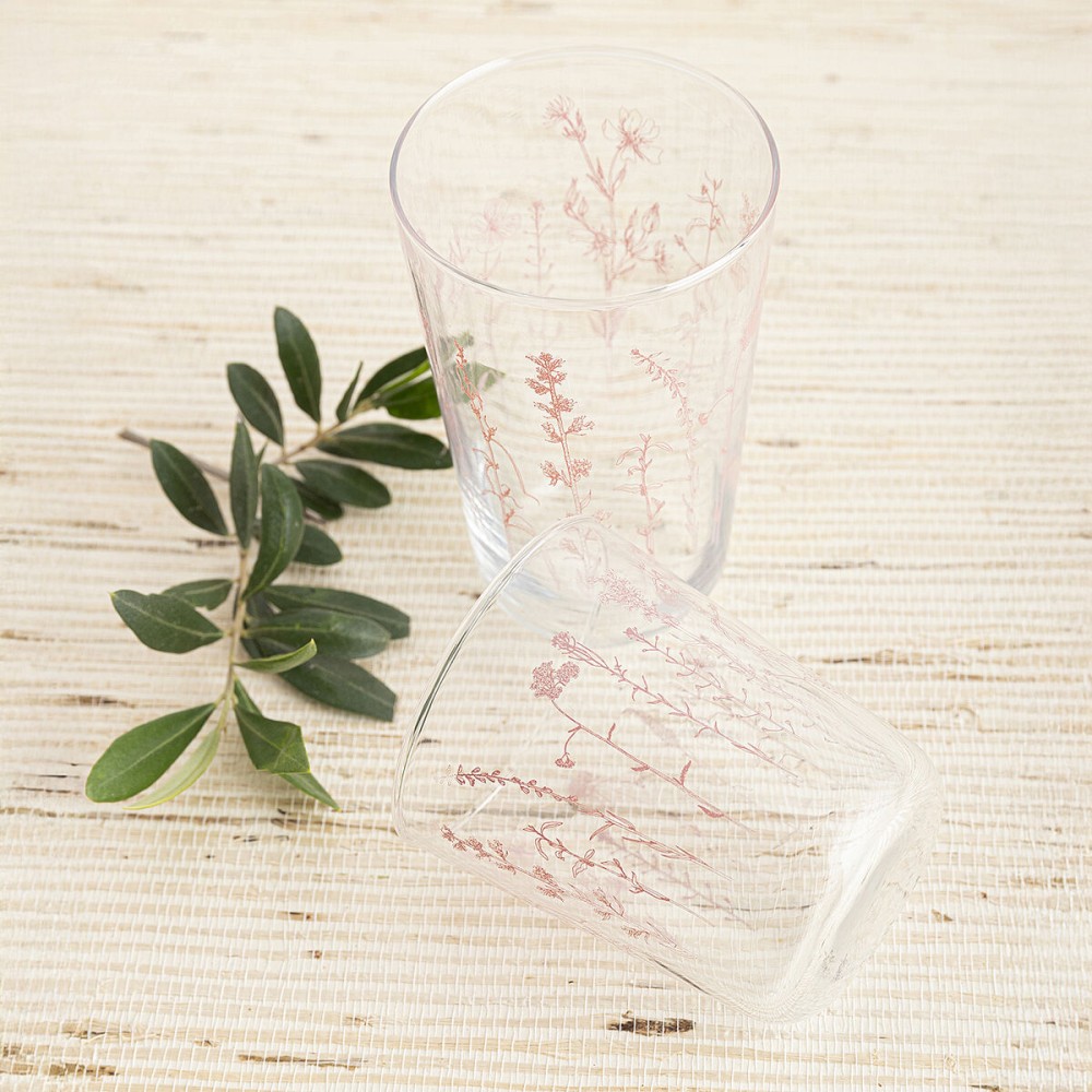 Verre d'eau Quid Velvet Rose verre 400 ml (12 Unités)