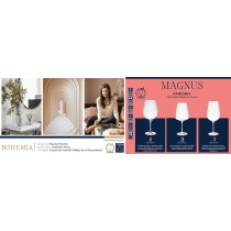 Glass Bohemia Crystal Magnus Transparent Glass 400 ml (6 Units)