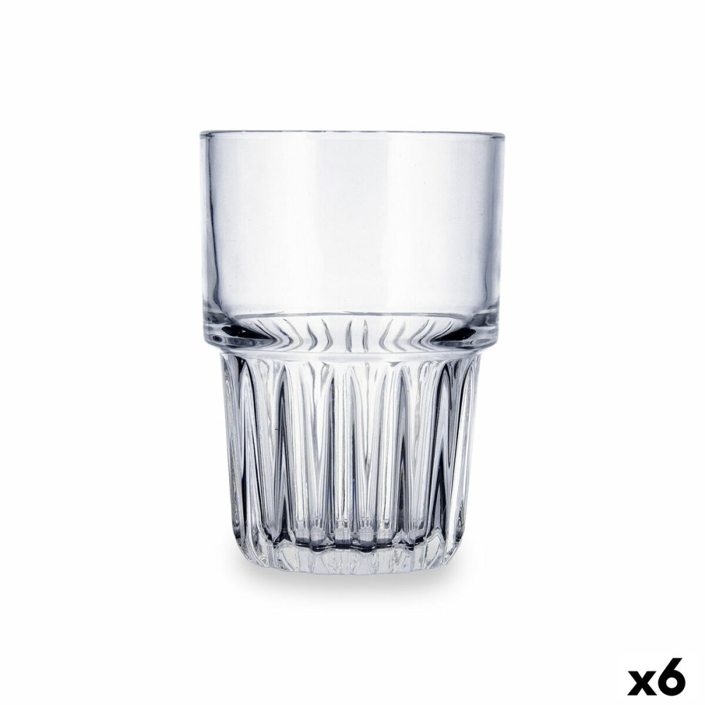 Trinkglas Quid Cubik Durchsichtig Glas 390 ml (6 Stück)