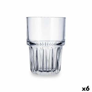 Trinkglas Quid Cubik Durchsichtig Glas 390 ml (6 Stück)