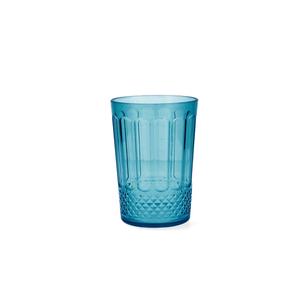 Verre d'eau Quid Gaia Turquoise Plastique 400 ml (12 Unités)