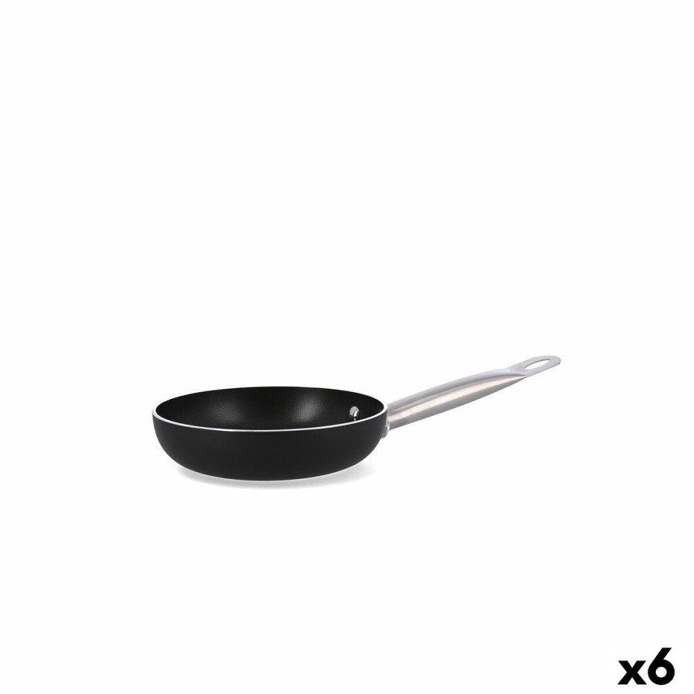 Pfanne Quid Pro Chef Schwarz Metall Ø 18 cm (6 Stück)