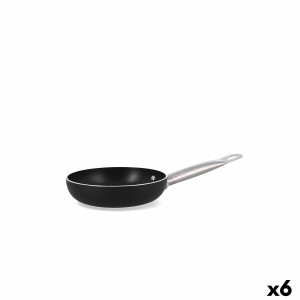Pfanne Quid Pro Chef Schwarz Metall Ø 18 cm (6 Stück)