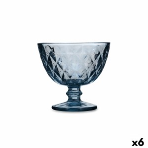 Eiscreme- und Milchshakes-Becher Quid Maia Blau Glas 300 ml (6 Stück)