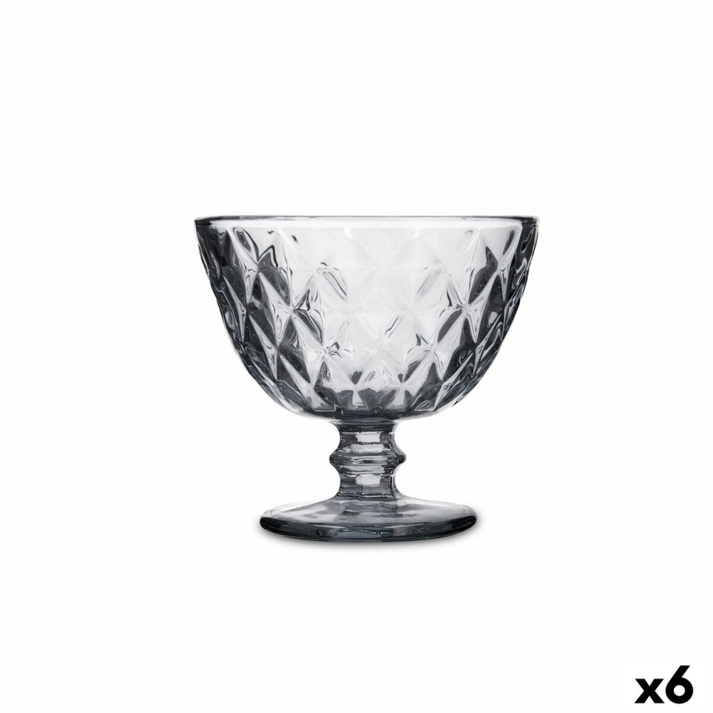 Coupe de glaces et de milkshakes Quid Maia Gris verre 300 ml (6 Unités)