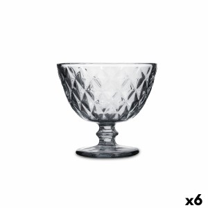 Eiscreme- und Milchshakes-Becher Quid Maia Grau Glas 300 ml (6 Stück)