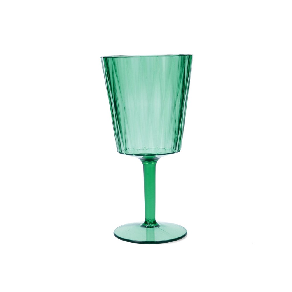 Verre Quid Iris Vert Plastique 350 ml (12 Unités)