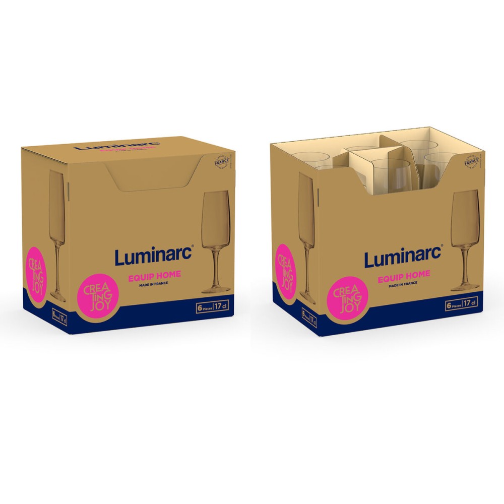 Coupe de champagne Luminarc Equip Home Transparent verre 170 ml (6 Unités)