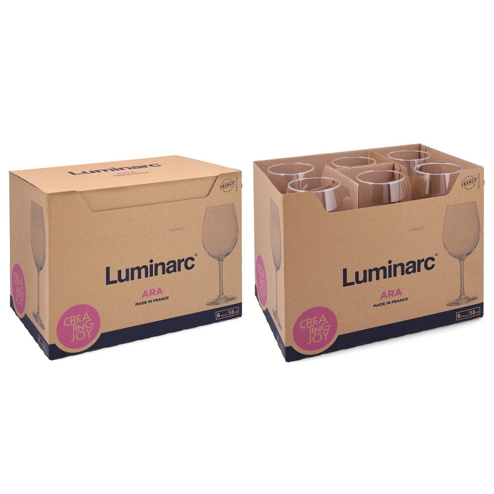 verre de vin Luminarc Ara Transparent verre 580 ml (6 Unités)