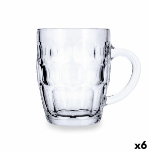 Chope à bière Quid Espuma Transparent verre 560 ml (6 Unités)