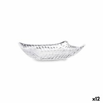Tablett für Snacks Quid Select Vidrio Durchsichtig 12,5 x 9 x 3,5 cm (12 Stück)