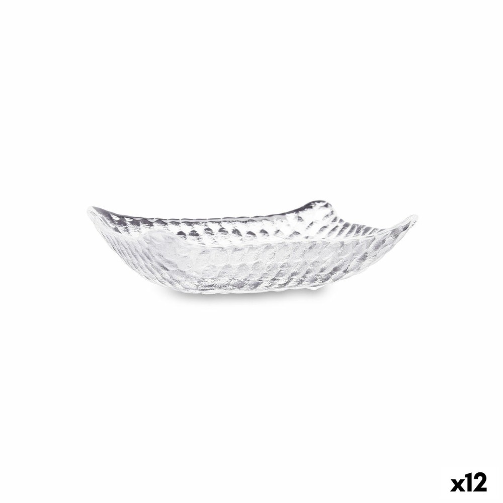 Plateau apéritif Quid Select Vidrio Transparent 12,5 x 9 x 3,5 cm (12 Unités)