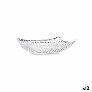 Tablett für Snacks Quid Select Vidrio Durchsichtig 12,5 x 9 x 3,5 cm (12 Stück)