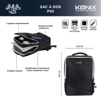 Schulrucksack KONIX Schwarz