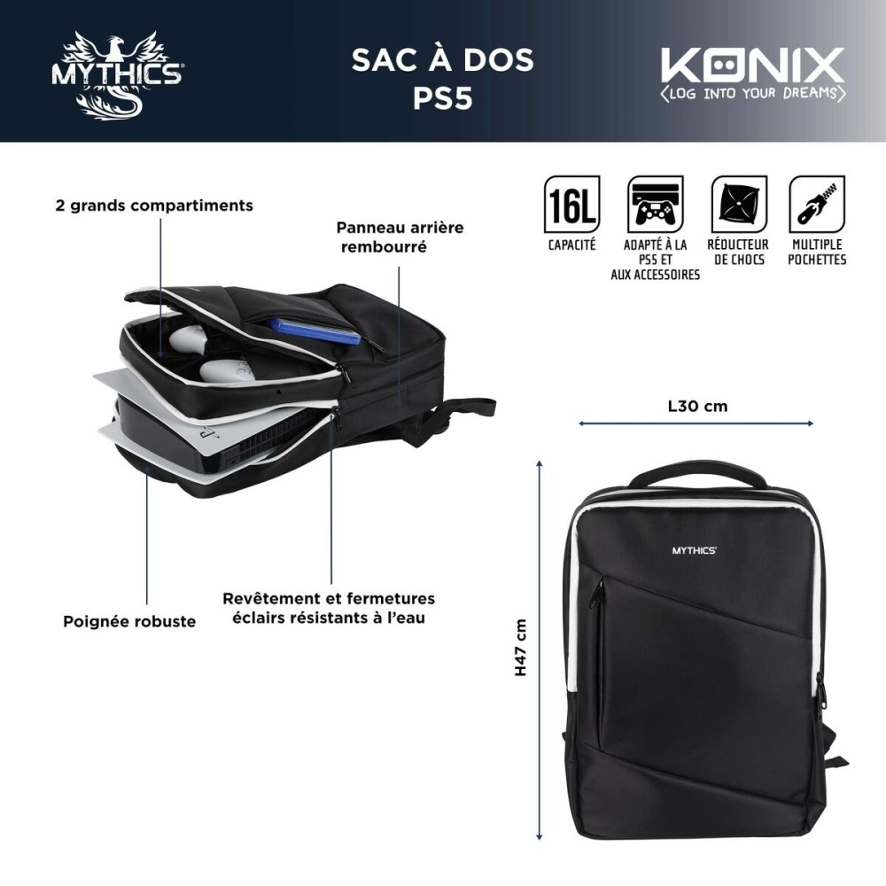 Schulrucksack KONIX Schwarz