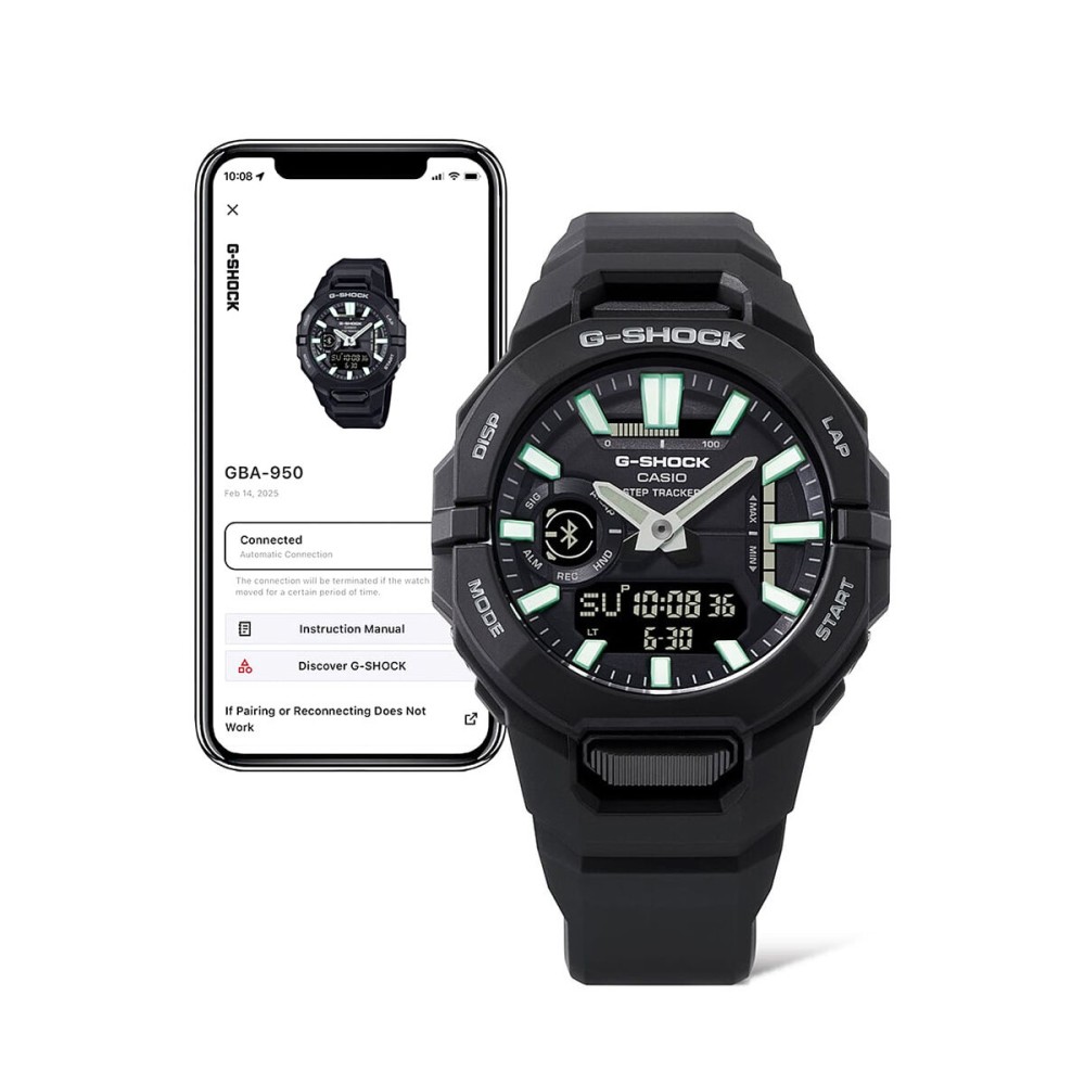 Herrenuhr Casio G-Shock G-SQUAD STRAP TRACKER (COMPATIBLE WITH STRAVA) (Ø 44 mm)