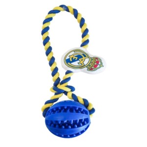 Hundespielzeug Real Madrid C.F. Blau Polyester Baumwolle TPR 7 x 32 x 10 cm