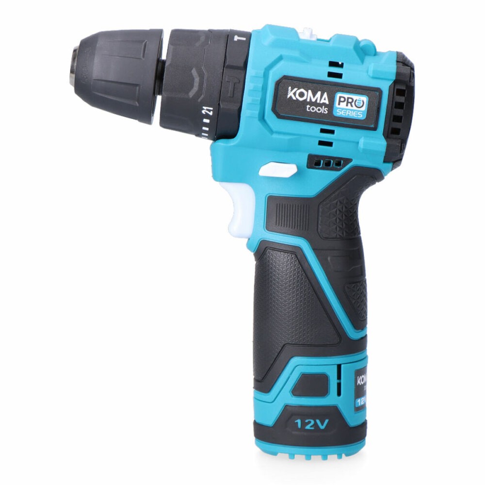 Drill and accessories set Koma Tools 12 V