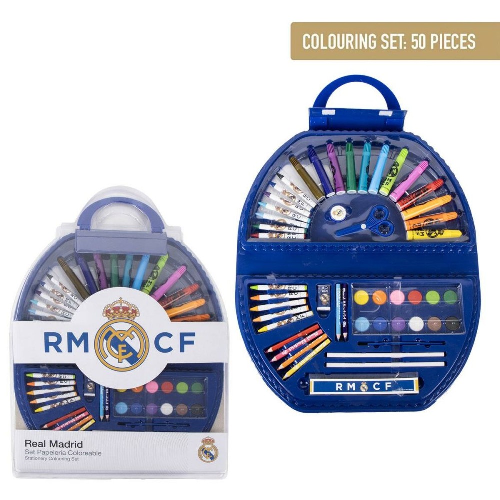 Drawing Set Real Madrid C.F. 41 x 58 x 3 cm 50 Pieces