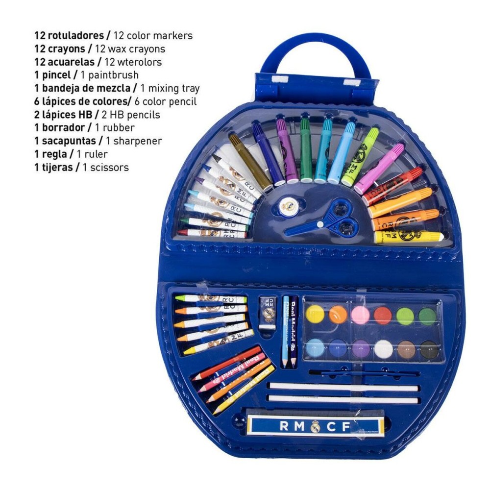 Drawing Set Real Madrid C.F. 41 x 58 x 3 cm 50 Pieces